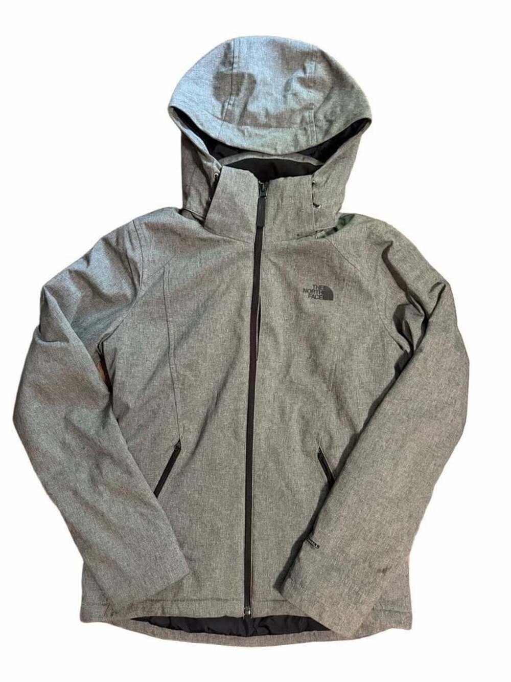 The North Face Windwall Insulated Jacket Size S Gray Heather Full Zip
